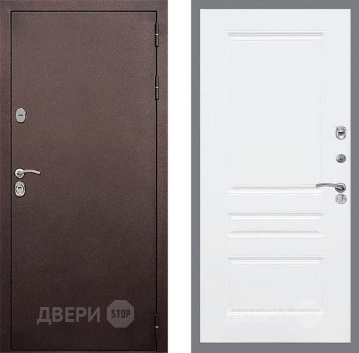 Входная металлическая Дверь Стоп КЛАССИК Медь ФЛ-243 Силк Сноу в Солнечногорске