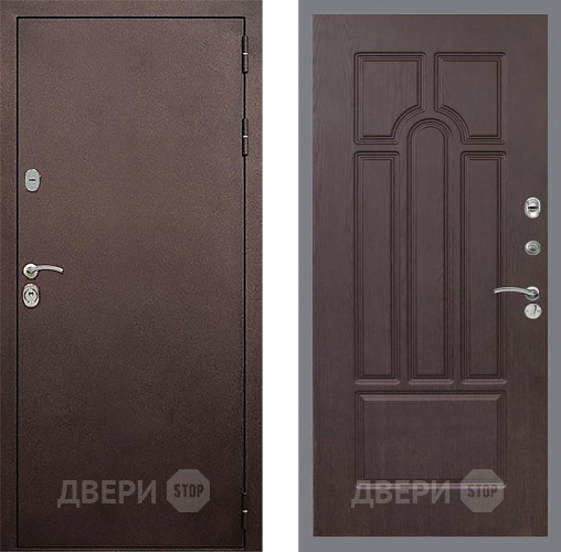 Входная металлическая Дверь Стоп КЛАССИК Медь ФЛ-58 Венге в Солнечногорске
