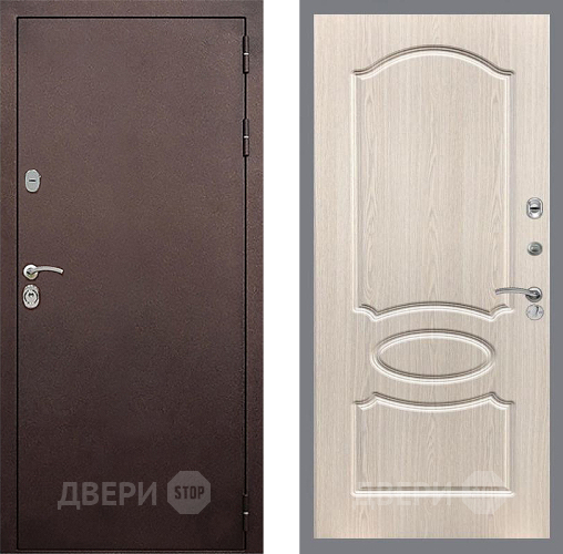 Дверь Стоп КЛАССИК Медь ФЛ-128 Беленый дуб в Солнечногорске