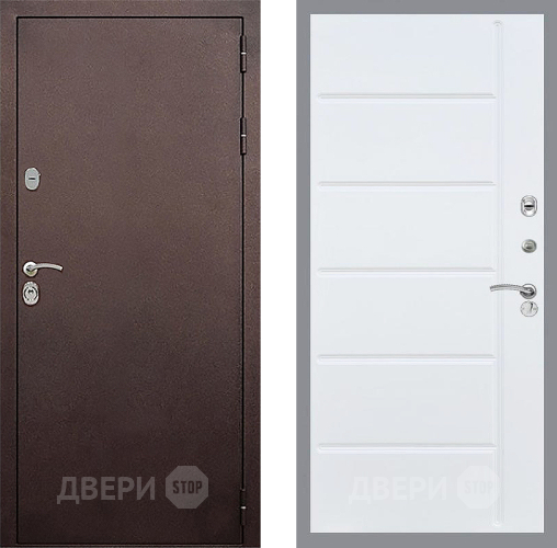 Дверь Стоп КЛАССИК Медь ФЛ-102 Белый ясень в Солнечногорске