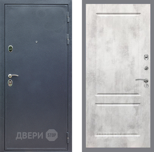 Входная металлическая Дверь Стоп СИЛЬВЕР ФЛ-117 Бетон светлый в Солнечногорске