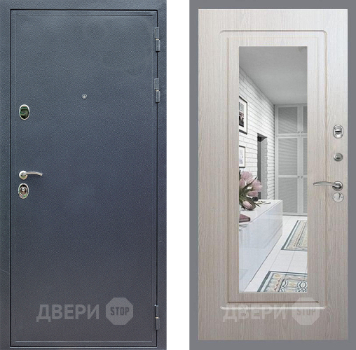 Дверь Стоп СИЛЬВЕР Зеркало ФЛ-120 Беленый дуб в Солнечногорске
