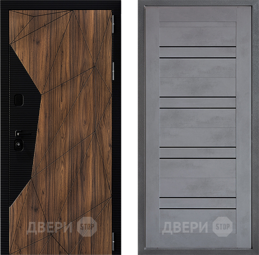 Дверь Дверной континент ДК-11 ФЛ-49 Бетон серый в Солнечногорске