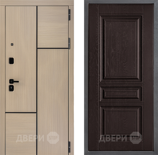 Входная металлическая Дверь Дверной континент ДК-14 ФЛ-243 Дуб шоколадный в Солнечногорске