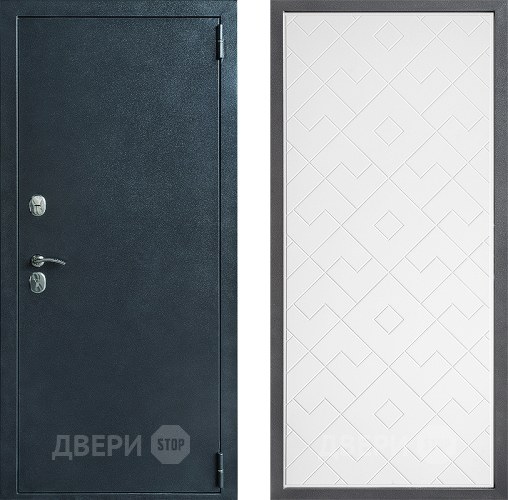 Входная металлическая Дверь Дверной континент ДК-70 Дизайн ФЛ-Тиффани Белый софт в Солнечногорске