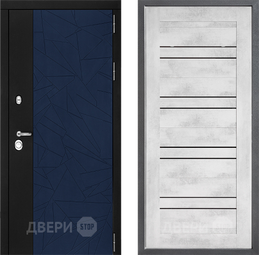Входная металлическая Дверь Дверной континент ДК-9 ФЛ-49 Бетон снежный в Солнечногорске