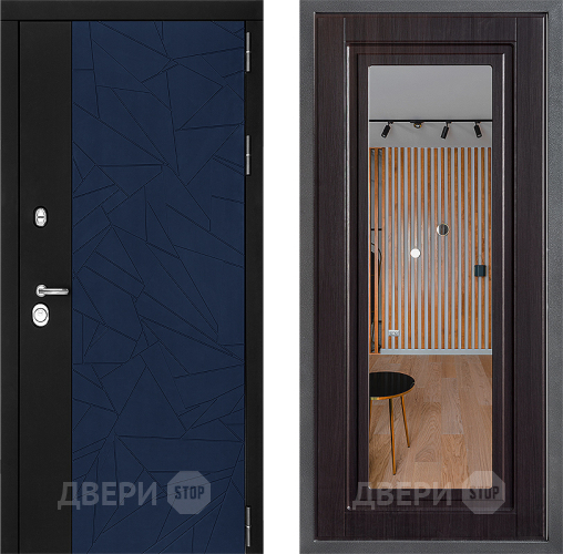Дверь Дверной континент ДК-9 ФЛЗ Зеркало Венге в Солнечногорске