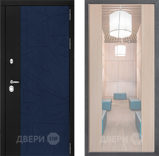 Входная металлическая Дверь Дверной континент ДК-9 ФЛЗ-1 Зеркало Капучино в Солнечногорске