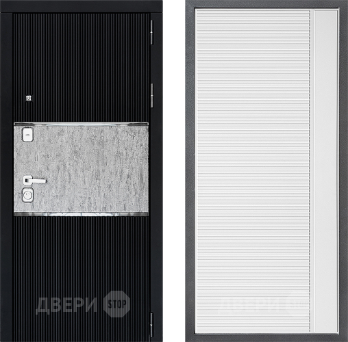 Входная металлическая Дверь Дверной континент ДК-13 ФЛ-757 Белое Стекло Софт милк в Солнечногорске