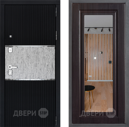 Дверь Дверной континент ДК-13 ФЛЗ Зеркало Венге в Солнечногорске