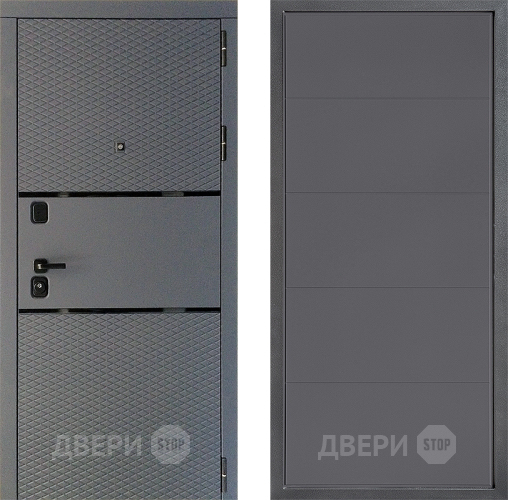 Дверь Дверной континент Диамант Дизайн ФЛ-649 Графит софт в Солнечногорске