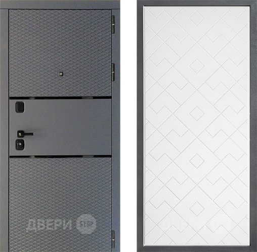 Дверь Дверной континент Диамант Дизайн ФЛ-Тиффани Белый софт в Солнечногорске