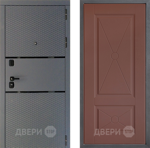 Входная металлическая Дверь Дверной континент Диамант Дизайн ФЛ-617 Ясень шоколадный в Солнечногорске