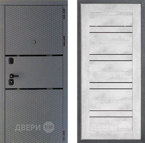 Входная металлическая Дверь Дверной континент Диамант Дизайн ФЛ-49 Бетон снежный в Солнечногорске