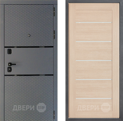Входная металлическая Дверь Дверной континент Диамант Дизайн ФЛ-46 Капучино в Солнечногорске