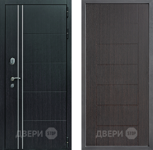Входная металлическая Дверь Дверной континент Теплолюкс Дизайн ФЛ-Лайн Венге в Солнечногорске