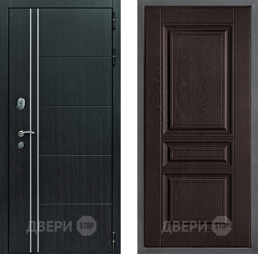 Дверь Дверной континент Теплолюкс Дизайн ФЛ-243 Дуб шоколадный в Солнечногорске