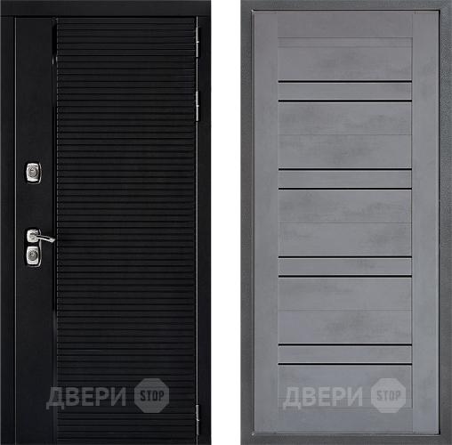 Входная металлическая Дверь Дверной континент ДК-1 ФЛ-49 Бетон серый в Солнечногорске