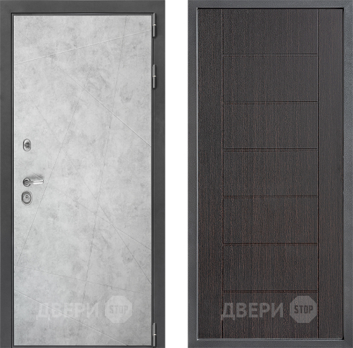 Входная металлическая Дверь Дверной континент ДК-3/743 ФЛ-Лайн Венге в Солнечногорске