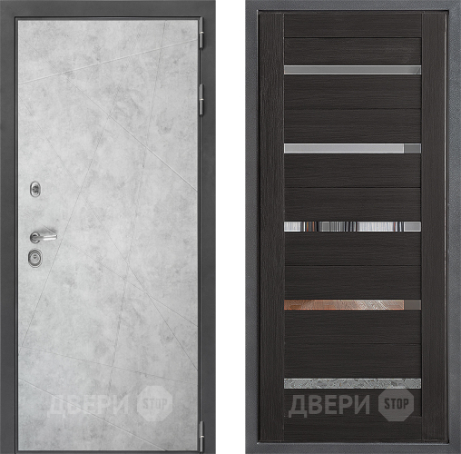 Входная металлическая Дверь Дверной континент ДК-3/743 ФЛ-47 Венге в Солнечногорске