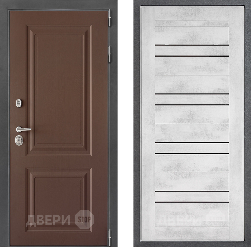 Входная металлическая Дверь Дверной континент ДК-3/729 ФЛ-49 Бетон снежный в Солнечногорске