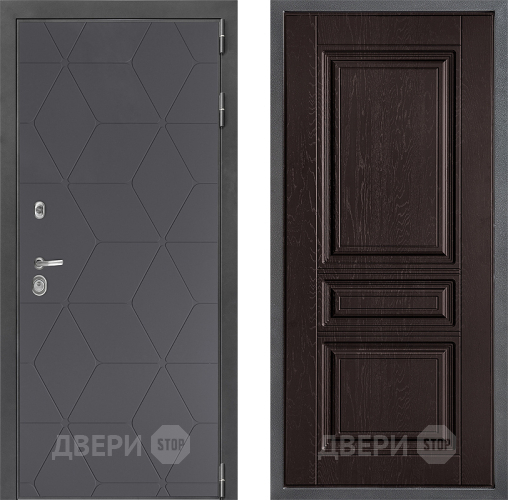 Входная металлическая Дверь Дверной континент ДК-3/744 ФЛ-243 Дуб шоколадный в Солнечногорске
