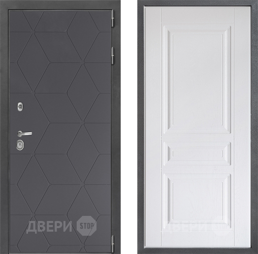 Дверь Дверной континент ДК-3/744 ФЛ-243 Альберо Браш серебро в Солнечногорске