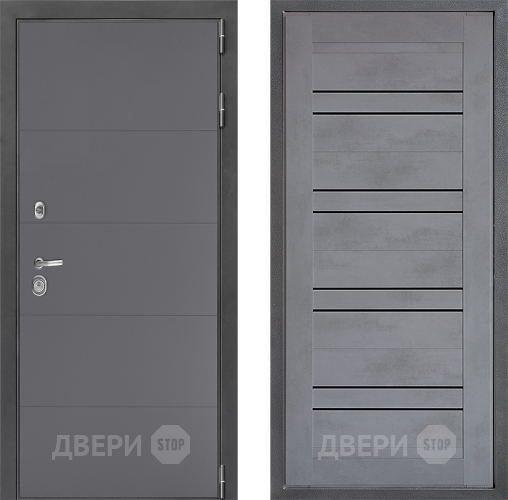 Дверь Дверной континент ДК-3/649 ФЛ-49 Бетон серый в Солнечногорске