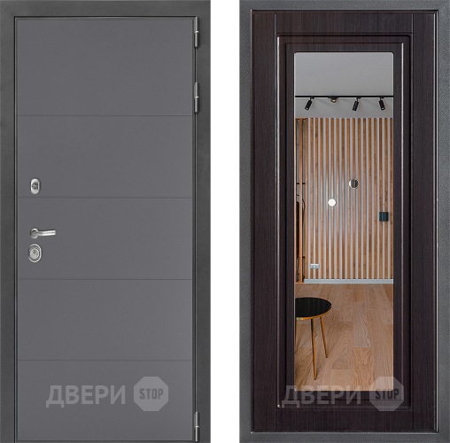 Дверь Дверной континент ДК-3/649 ФЛЗ Зеркало Венге в Солнечногорске