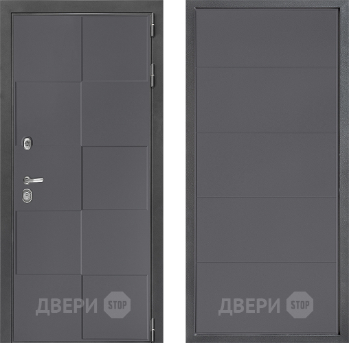 Входная металлическая Дверь Дверной континент ДК-3/606 ФЛ-649 Графит софт в Солнечногорске