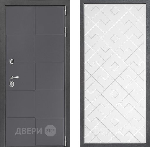 Дверь Дверной континент ДК-3/606 ФЛ-Тиффани Белый софт в Солнечногорске