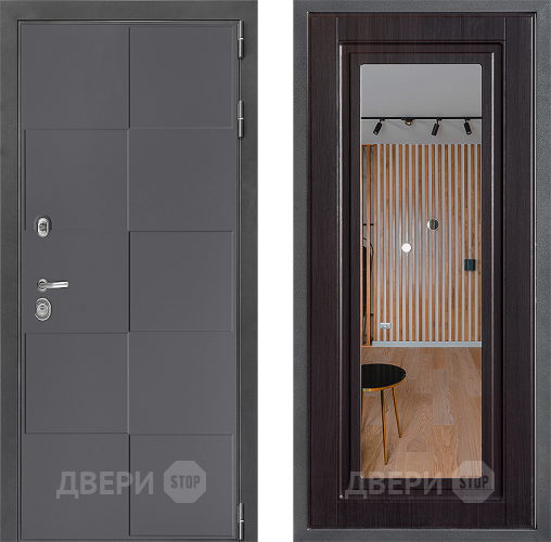 Входная металлическая Дверь Дверной континент ДК-3/606 ФЛЗ Зеркало Венге в Солнечногорске
