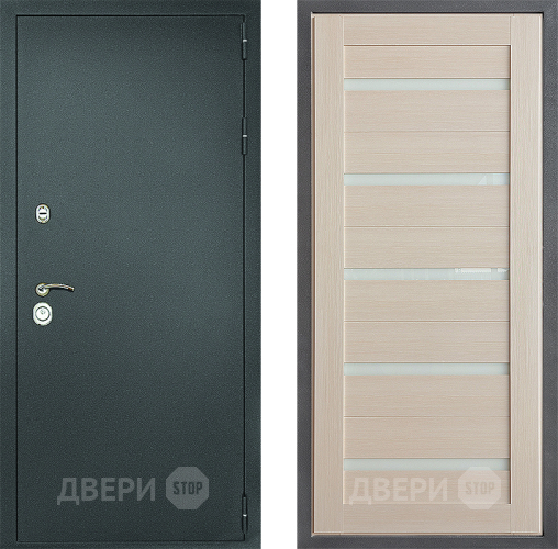 Дверь Дверной континент Рубикон Серебро Дизайн ФЛ-47 Капучино в Солнечногорске