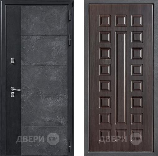 Входная металлическая Дверь Дверной континент ДК-15 Бетон ТЕРМО ФЛ-183 Венге в Солнечногорске