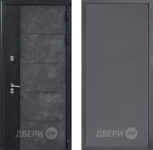 Входная металлическая Дверь Дверной континент ДК-15 Бетон ТЕРМО ФЛ-649 Графит софт в Солнечногорске