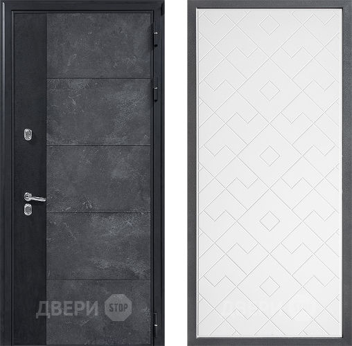 Дверь Дверной континент ДК-15 Бетон ТЕРМО ФЛ-Тиффани Белый софт в Солнечногорске