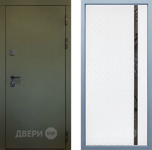 Входная металлическая Дверь Дива МД-61 МХ-47 Белый матовый в Солнечногорске