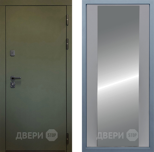 Входная металлическая Дверь Дива МД-61 Д-15 Зеркало Силк Маус в Солнечногорске