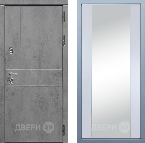 Входная металлическая Дверь Дива МД-48 Д-15 Зеркало Белый в Солнечногорске