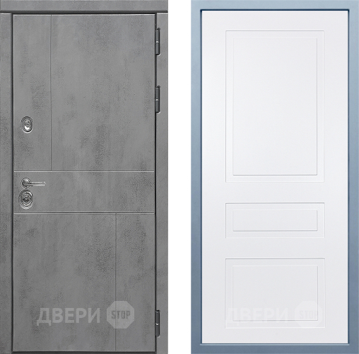 Входная металлическая Дверь Дива МД-48 Н-13 Белый в Солнечногорске