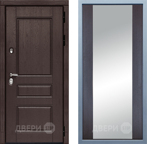 Входная металлическая Дверь Дива МД-90 Д-15 Зеркало Венге в Солнечногорске