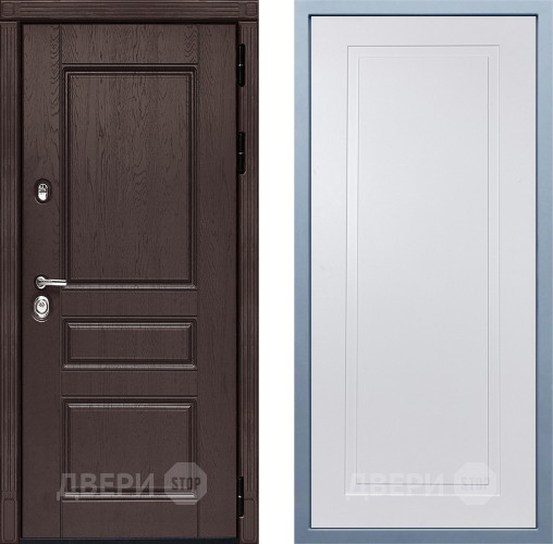 Входная металлическая Дверь Дива МД-90 Н-10 Белый в Солнечногорске