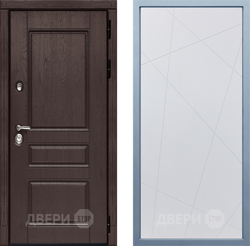 Входная металлическая Дверь Дива МД-90 Д-11 Белый в Солнечногорске