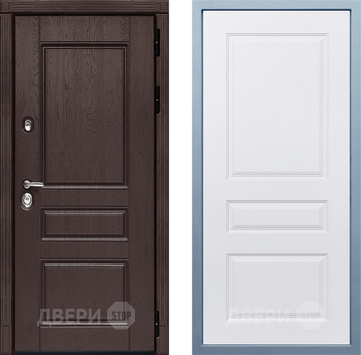 Входная металлическая Дверь Дива МД-90 Д-13 Белый в Солнечногорске