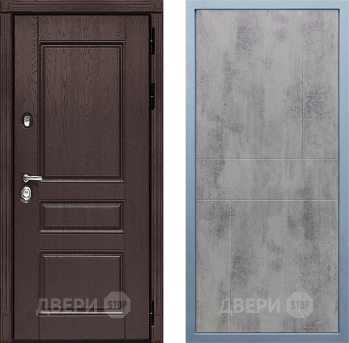 Входная металлическая Дверь Дива МД-90 М-1 Бетон темный в Солнечногорске