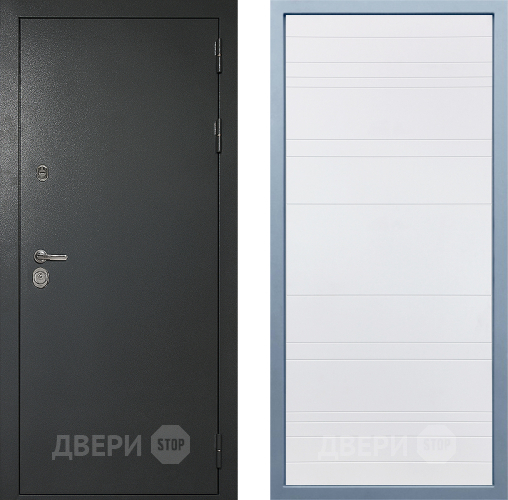 Входная металлическая Дверь Дива МД-40 Титан Д-5 Белый в Солнечногорске