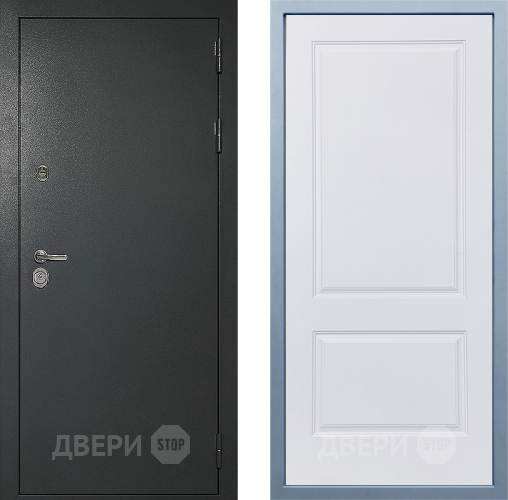 Входная металлическая Дверь Дива МД-40 Титан Д-7 Белый в Солнечногорске