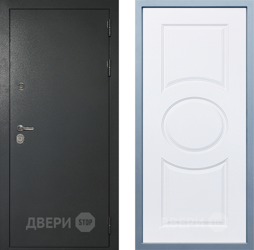 Входная металлическая Дверь Дива МД-40 Титан Д-8 Белый в Солнечногорске