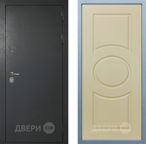 Входная металлическая Дверь Дива МД-40 Титан Д-8 Шампань в Солнечногорске