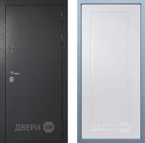 Входная металлическая Дверь Дива МД-40 Титан Н-10 Белый в Солнечногорске